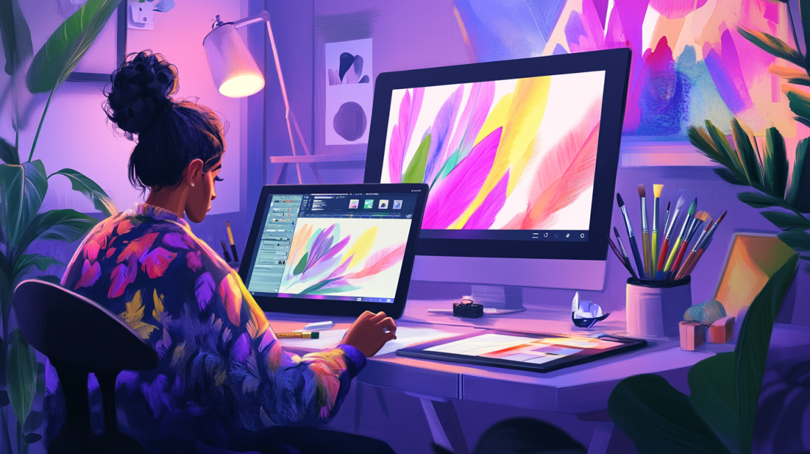 digital illustration Fresco