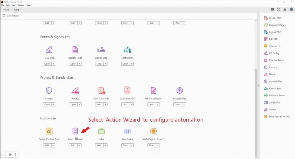 Action Wizard