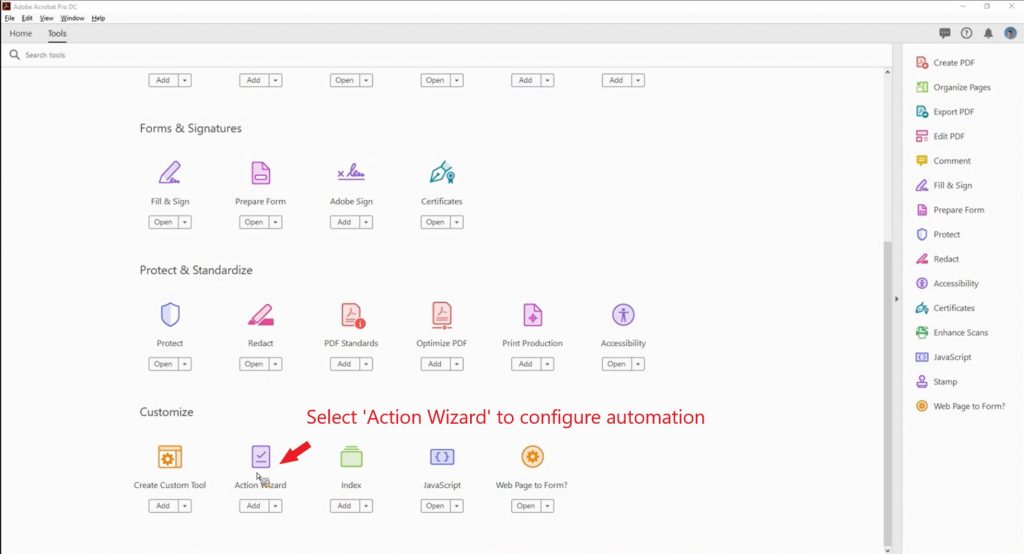Action Wizard